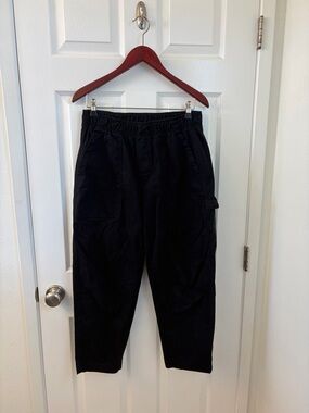 Old Navy Black painter Jogger Pants size M petite